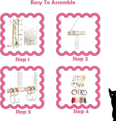 PENKYSAIR Headband Holder for Girls Bow Holder for Baby Bow Organizer Baby Girl Hair Accessories Organizer Girl Nursery Decor Wall Decor Room Decor in Kuwait