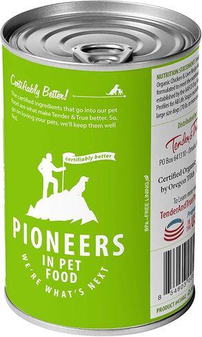 Tender And True Pet Food, Dog Food Chicken Liver Organic, 12.5 Ounce (Pack of 12) in Kuwait