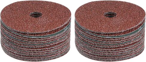 HARFINGTON 50pcs 24 Grit Aluminum Oxide Resin Fiber Discs 5"x7/8" Metal Sanding Grinding Discs for Angle Grinding Machine Polishing and Grinding Metals, Wood, and Fiberglass in Kuwait