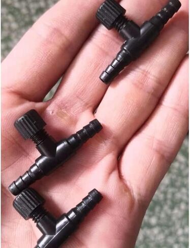 20 حزمة 2 طريقة حوض السمك صمام الهواء خزان الأسماك مضخة الهواء تربية الأحياء المائية T شكل التحكم ل 4 مم T شكل صمامات التحكم أنابيب الطيران طريقة واحدة البلاستيك الأسود منظم التحكم في تدفق الهواء لخزانات الأسماك in Kuwait