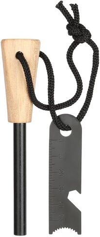 Sawjay Ferro Rod Fire Starter Survival Tool, Magnesium Fire Starter Kit with Neck Lanyard, It's Suitable for Emergency Fire Making in Wild Camping, Hiking and Outings in Saudi Arabia