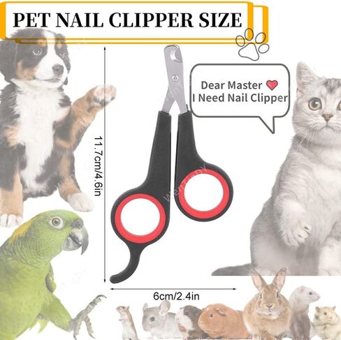 WenTigDY Solid Stainless Steel Bird Nail Clipper, Bird Cage Essential Accessories, Bird Grooming Tool Accessory for Pet Store & Parrot in Kuwait