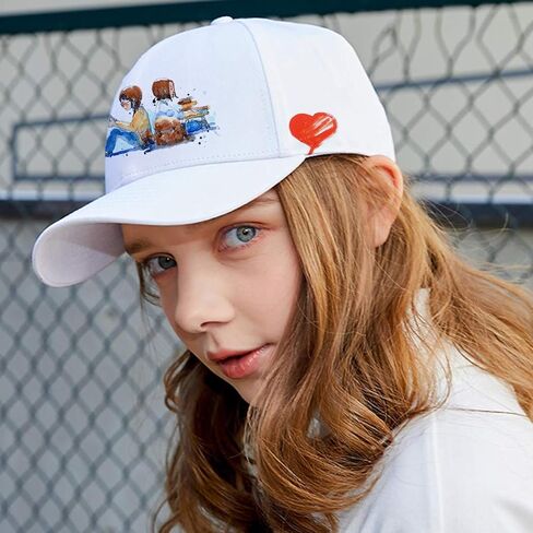 Coxeer 17PCS DIY Baseball Caps Adjustable Plain Hat White Painting Polyester Sports Cap for Kids Painting DIY in Kuwait