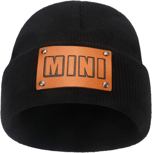 Mommy and Me Mama Mini Beanie Set Women and Toddler Hats Mother Baby Daughter Son Kids Soft Cap Knit Cuffed Beanie Winter Cap in Kuwait