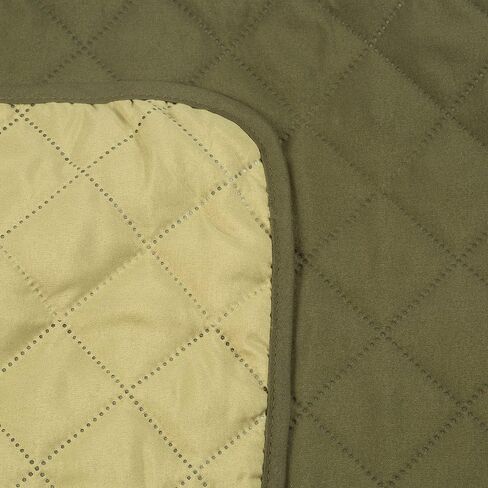 Home Details Quilted Reversible Furniture Protector Slipcover, Good for Dog Hair, Dust & Spills, Machine Washable, Arm Chair, Chocolate-Taupe in Saudi Arabia