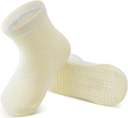 تن بلس زيرو جوارب قطنية مضادة للانزلاق للاطفال الصغار مع مقابض للاطفال الرضع والاولاد والبنات in Kuwait