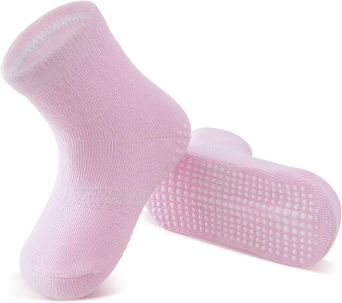 تن بلس زيرو جوارب قطنية مضادة للانزلاق للاطفال الصغار مع مقابض للاطفال الرضع والاولاد والبنات in Kuwait