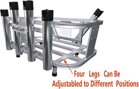 Brocraft Jet Ski Rod Holder /Jet Ski Aluminum Fishing Rod Rack & Cooler Holder Combo with with Gas Plates / PWC Rod Holder / PWC Cooler Holder in Saudi Arabia
