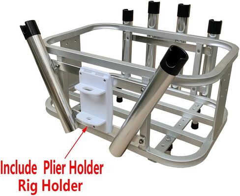 Brocraft Jet Ski Rod Holder /Jet Ski Aluminum Fishing Rod Rack & Cooler Holder Combo with with Gas Plates / PWC Rod Holder / PWC Cooler Holder in Saudi Arabia