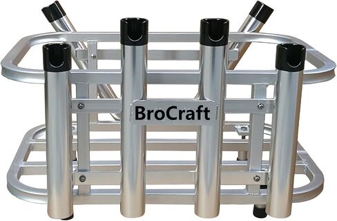 Brocraft Jet Ski Rod Holder /Jet Ski Aluminum Fishing Rod Rack & Cooler Holder Combo with with Gas Plates / PWC Rod Holder / PWC Cooler Holder in Saudi Arabia