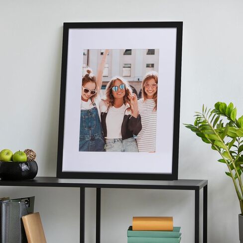 إطار صورة أسود من Beyond Your Thoughts مقاس 11 بوصة × 14 بوصة من الخشب الحقيقي + الزجاج الحقيقي (تعليق/حامل) مع صورة غير لامعة مقاس 8 بوصة × 10 بوصة أو 9 بوصة × 12 بوصة لأجهزة التثبيت على الحائط والطاولة (عبوة واحدة) in Kuwait