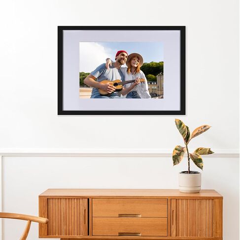 إطار صورة أسود من Beyond Your Thoughts مقاس 11 بوصة × 14 بوصة من الخشب الحقيقي + الزجاج الحقيقي (تعليق/حامل) مع صورة غير لامعة مقاس 8 بوصة × 10 بوصة أو 9 بوصة × 12 بوصة لأجهزة التثبيت على الحائط والطاولة (عبوة واحدة) in Kuwait