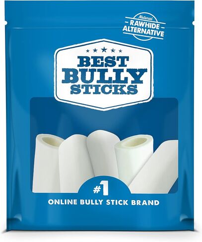 Best Bully Sticks 3-4 Inch Pumpkin Sweet Potato Filled Shin Bones - 5 Count (Pack of 1) - Easily Digestible, Long-Lasting, Refillable Treat in Kuwait