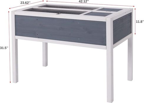 BIRASIL Wooden Tortoise Habitat, Tortoise Enclosure for Indoor, Reptile House for Small Animal, Turtle Cage for Landscaping in Kuwait