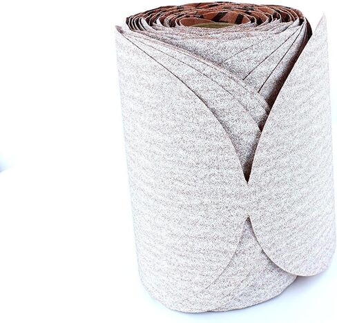 نورتون - A275 شامبين 31462 5 بوصة PSA/Sticky No Hole Roll 120 Grit Sanding Disc - 100 Pack in Saudi Arabia