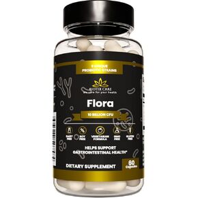 البروبيوتيك للبالغين لصحة الجهاز الهضمي [60 كبسولة] - مكمل البيفيدوباكتريوم والعصيات اللبنية مع 9 سلالات بروبيوتيك نباتية - بدون الغلوتين أو منتجات الألبان - البروبيوتيك غير المعدل وراثيًا للنساء والرجال in Kuwait