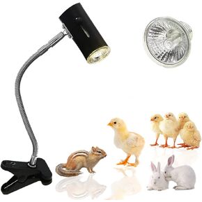 جابرادن سخان حظيرة الحيوانات الاليفة للزواحف بقدرة 50 واط اكثر امانا من مصابيح الحضنة المستخدمة للارانب والدجاج والهامستر والحيوانات الصغيرة الاخرى (اسود) in Kuwait