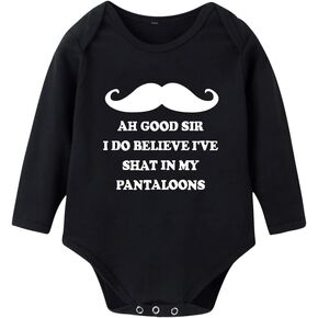 G-Amber Baby Boys Girls Romper Bodysuit Infant Funny Letter long Sleeves Jumpsuit Outfit 0-18Months in Kuwait