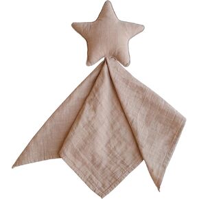 mushie Moon Security Blanket | Baby Lovey | 100% Organic Muslin Cotton (Tradewinds) in Kuwait