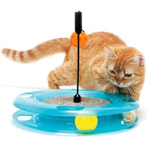 Kitty City Swat Track Cat Toy, 3 Toys in 1 Cat Toy for Cat and Kitty, 10.5" x 12.00" x 12.00, CM-0209-CS01 in Kuwait