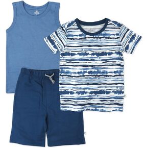 HonestBaby Playwear Outfit Sets, Tops and Bottoms 100% Organic Cotton for Baby, Toddler Boys, Unisex (LEGACY)