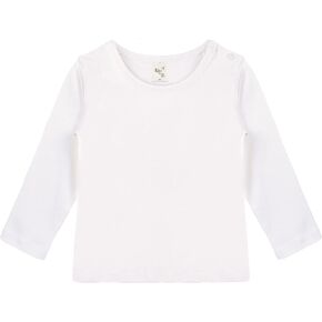 Lilax Baby Girls' Basic Long Sleeve Round Neck T-Shirt in Saudi Arabia
