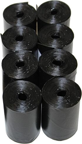 Originalpetbags 120 Easy Open & Strong Leak-Proof Poop Bags Dog Waste Bags 13.25 x 9" Made in USA .Bags are easier to tie than standard 12 inch bags (Black) in Kuwait