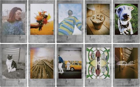 FUJIFILM Mini Spray Art Instant Film (20 Sheets) + Stone Gray Film Bundle (20 Sheets) + BluebirdSales Microfiber Cleaning Cloth in Kuwait