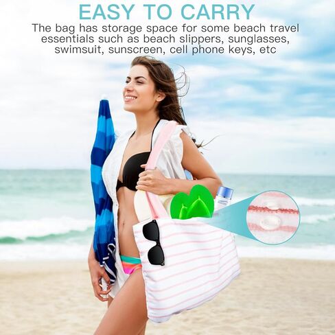 منشفة شاطئ Airensky مقاس 72 بوصة × 36 بوصة منشفة شاطئ من الألياف الدقيقة كبيرة الحجم سريعة الجفاف وخالية من الرمال وماصة، منشفة حمام سباحة مخصصة للحمام والسباحة والسفر وأساسيات الشاطئ (شجرة جوز الهند الزرقاء) in Kuwait
