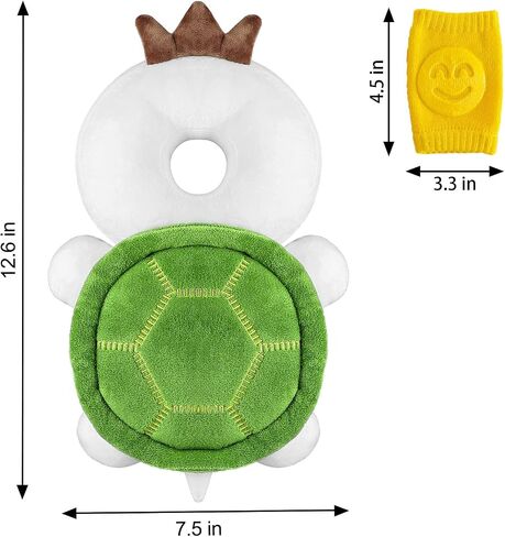 Baby Toddler Head Protector Backpack Head Safety Pad Adjustable Backpack Baby Head Protection for Infant Toddler & Walker Walking & Crawling Cute Tortoise in Saudi Arabia