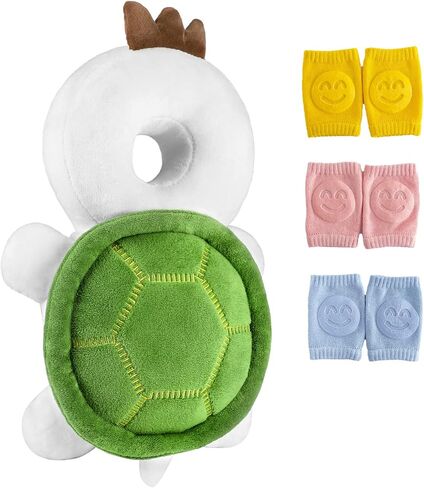 Baby Toddler Head Protector Backpack Head Safety Pad Adjustable Backpack Baby Head Protection for Infant Toddler & Walker Walking & Crawling Cute Tortoise in Saudi Arabia