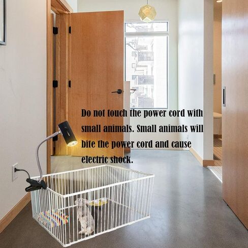 جابرادن سخان حظيرة الحيوانات الاليفة للزواحف بقدرة 50 واط اكثر امانا من مصابيح الحضنة المستخدمة للارانب والدجاج والهامستر والحيوانات الصغيرة الاخرى (اسود) in Kuwait