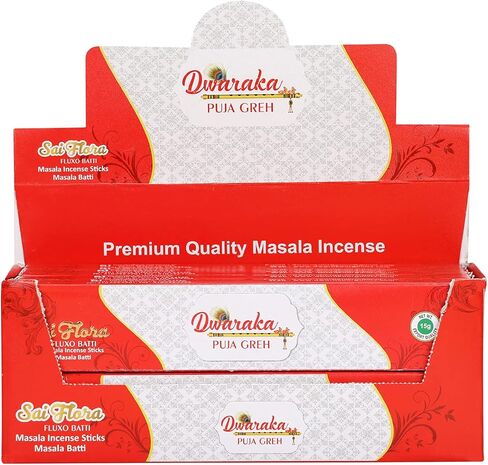 دواركا - أعواد بخور - الياسمين، 100 عود، طبيعية بالكامل، خالية من المواد الكيميائية in Kuwait