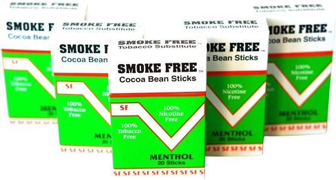 Herbal Cocoa Bean Cigarettes 5 Pack Menthol Flavor 100% Tobacco Free/Nicotine Free in Saudi Arabia
