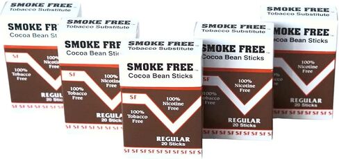 Herbal Cocoa Bean Cigarettes 5 Pack Menthol Flavor 100% Tobacco Free/Nicotine Free in Saudi Arabia