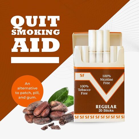 Herbal Cocoa Bean Cigarettes 5 Pack Menthol Flavor 100% Tobacco Free/Nicotine Free in Saudi Arabia