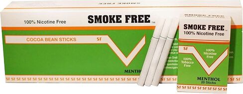 Herbal Cocoa Bean Cigarettes 5 Pack Menthol Flavor 100% Tobacco Free/Nicotine Free in Saudi Arabia