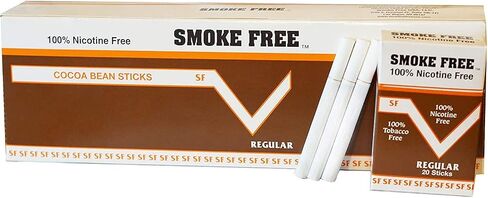 Herbal Cocoa Bean Cigarettes 5 Pack Menthol Flavor 100% Tobacco Free/Nicotine Free in Saudi Arabia