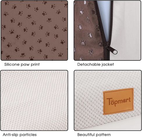 غطاء مقاوم للماء بديل لمنحدر الكلاب الرغوي الممتد من Topmart وخطوات 3 طبقات، 33.1 بوصة طول × 15.7 بوصة عرض × 15.7 بوصة ارتفاع in Kuwait