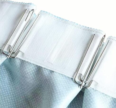 خطافات ستائر من الفولاذ المقاوم للصدأ من Olgamo، خطاف ودبوس للستائر المطوية، 4 شوكات، مشابك مطوية، 4 شماعات ستارة نهائية لباب النافذة (خطافات 30 قطعة) in Kuwait