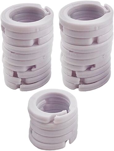Amazing Drapery Hardware Premium Plastic Roman Shade Split Rings, 25 Pack - Premium White Finish, UV-Resistant - Versatile and Easy-to-Use for Window Valances and Shades in Saudi Arabia