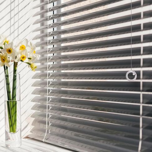 Amazing Drapery Hardware Premium Plastic Roman Shade Split Rings, 25 Pack - Premium White Finish, UV-Resistant - Versatile and Easy-to-Use for Window Valances and Shades in Saudi Arabia