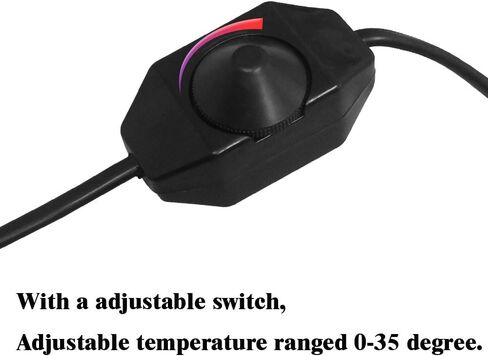 14W حصيرة تسخين الزواحف 5.9 بوصة * 11 بوصة 110 فولت - وسادة حرارة الزواحف مع تعديل درجة الحرارة، حصائر تررم الحرارية، حصيرة حرارة الزواحف الآمنة للسلحفاة والسلحفاة والثعابين والسحلية وسرطان أبو بريص الناسك in Kuwait