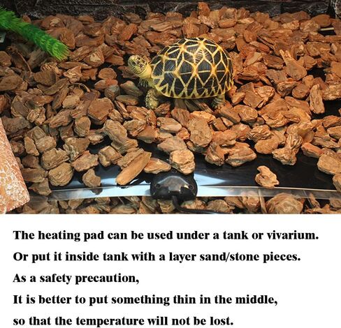 14W حصيرة تسخين الزواحف 5.9 بوصة * 11 بوصة 110 فولت - وسادة حرارة الزواحف مع تعديل درجة الحرارة، حصائر تررم الحرارية، حصيرة حرارة الزواحف الآمنة للسلحفاة والسلحفاة والثعابين والسحلية وسرطان أبو بريص الناسك in Kuwait