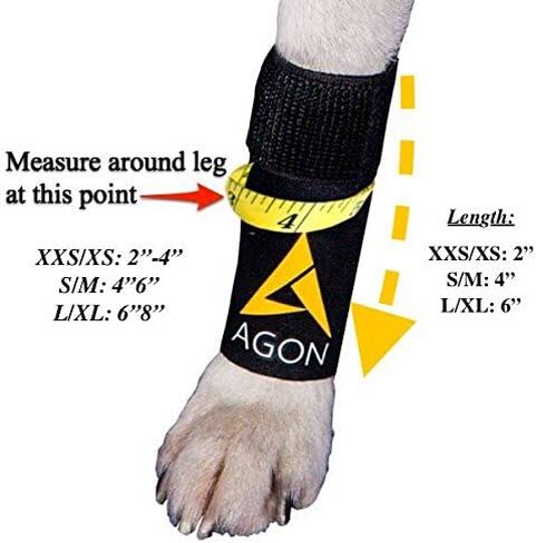 AGON (زوج) دعامة ضغط قدم الكلاب الأمامية للكلاب مع دعامة تحمي الجروح وتشفى وتمنع الإصابات والالتواء، وتساعد في فقدان الاستقرار الناجم عن التهاب المفاصل (صغير/متوسط) in Kuwait