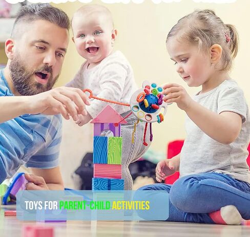 Baby Toys 6 to 12 Months,Montessori Toys for 1 Year Old Boy Girl Baby Sensory Toys for Babies 12-18 Months Pull String Toys for Christmas and Birthday Gifts Infant,Toddlers in Saudi Arabia