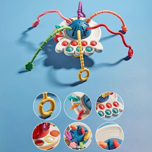 Baby Toys 6 to 12 Months,Montessori Toys for 1 Year Old Boy Girl Baby Sensory Toys for Babies 12-18 Months Pull String Toys for Christmas and Birthday Gifts Infant,Toddlers in Saudi Arabia