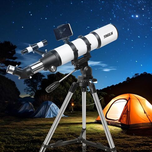 YENGUAN Telescope, Telescope for Adult, 80 mm AZ Space Astronomy Refractor Telescope, Children, Adult Astronomy, Innovative Technology Telescope Explore Space in Saudi Arabia