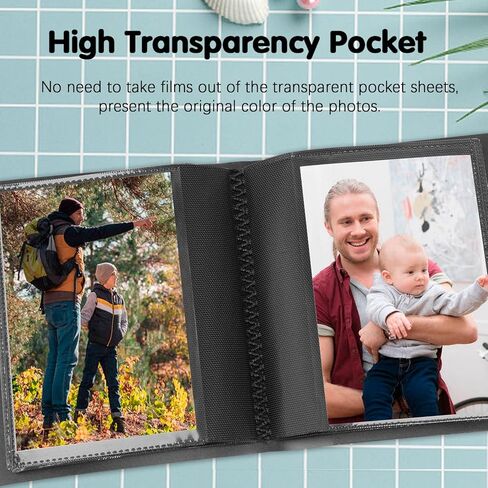 ألبوم صور صغير مقاس 5x7 يحمل 64 صورة، كتاب ألبوم صور صغير مقاس 5x7، ألبوم صور مقاس 5x7 لصور مقاس 5x7، أعمال فنية، رسم تخطيطي، بطاقات بريدية، تخزين الرسومات، ألبوم صور صغير لمطبوعات مقاس 5 × 7 بوصة (أسود) in Kuwait