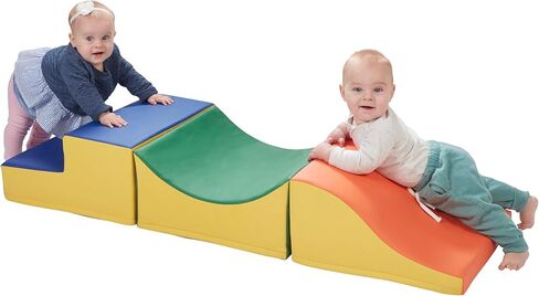 ECR4Kids SoftZone Traversing Trio Climber, Beginner Playset, Earthtone, 3-Piece in Kuwait